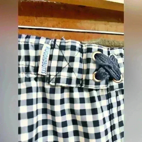 Ruggedbutts Blue Gingham Check Swimtrunks Size 6 - Picture 3 of 6